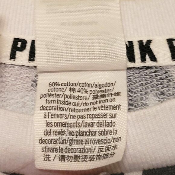 Victoria's Secret Pink Women's Top Leopard Print M Oversized Sweatshirt New - Picture 5 of 7